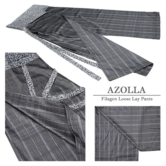 ANITA FASHION - Filagen Loose Lay Pants Azolla : Grey  / Black