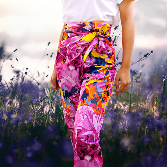 ANITA FASHION - Filagen Slim Lay Pants Flora : Multi Sunset