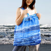 Anita Foldable Bag L - Wave : Blue