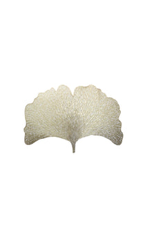  ANITA HOME - Placemat Round Leaf : Gold