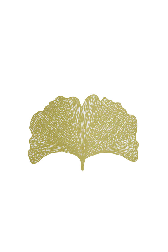 ANITA HOME - Placemat Round Leaf : Gold