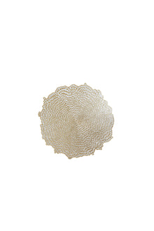  ANITA HOME - Placemat Round Coral Lace  : Gold