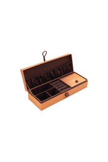  ANITA HOME - Plain Silk Jewelry Box Medium : Burnt Orange