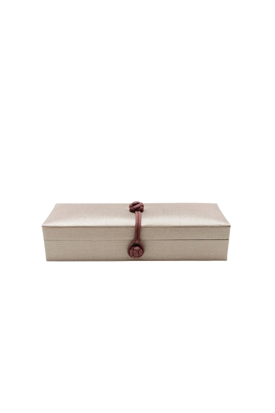 ANITA HOME - Plain Silk Jewelry Box Medium : Dust