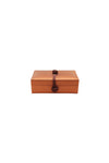 ANITA HOME - Plain Silk Jewelry Box Small : Burnt Orange