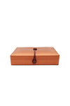 ANITA HOME - Plain Silk Jewelry Box Large : Burnt Orange