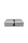 ANITA HOME - Plain Silk  Jewelry Box Large : Silver