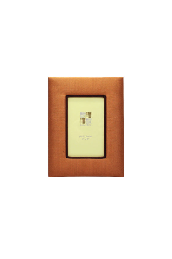ANITA HOME - Silk Photo Frame for 4x6" photo : Burnt Orange
