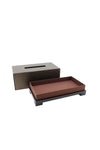 ANITA HOME - Tissue Box with Stand Weave L : Choc
