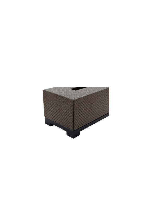 ANITA HOME - Tissue Box with Stand Weave L : Choc
