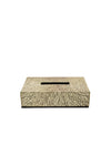 ANITA HOME - Tissue Box Metalic Root L : Gold