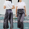 ANITA FASHION - Filagen Loose Lay Pants Wave : Grey / Black